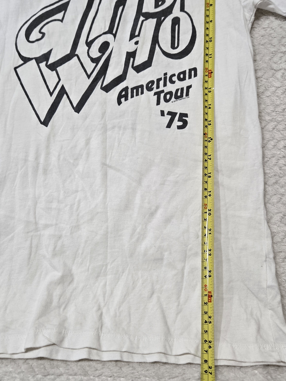 '75 White Graphic Ringer Tee - Picture 8 of 9